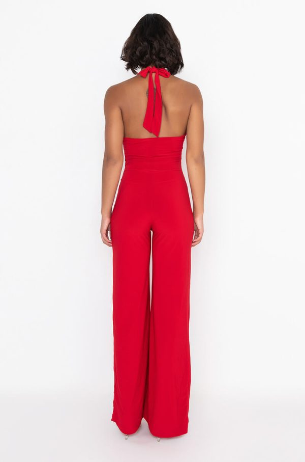 MY ALL WIDE LEG JUMPSUIT RED Cheap