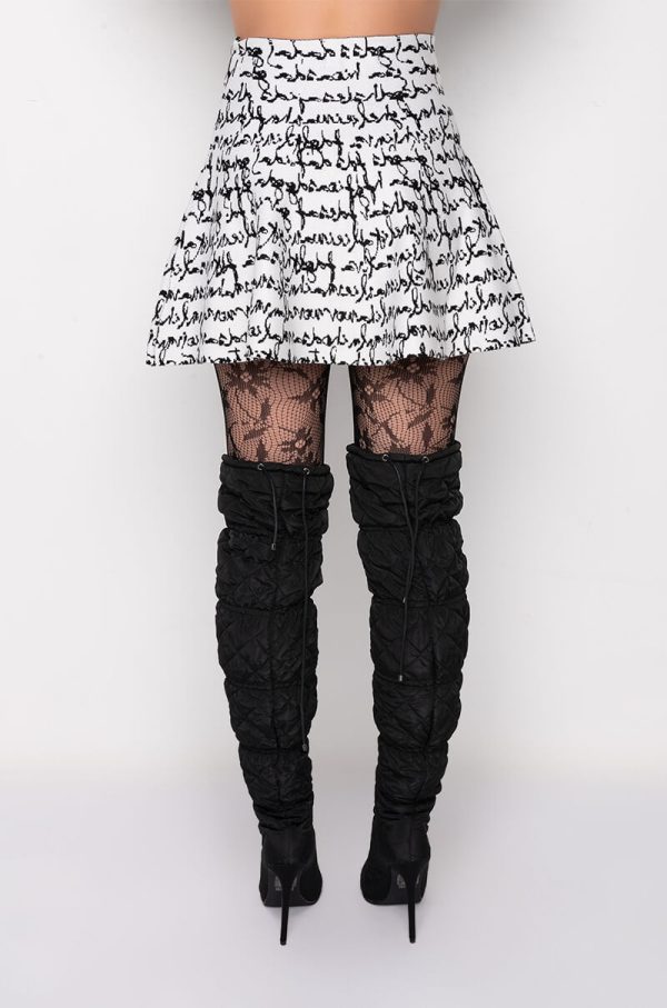 WRITING ON THE WALL KNIT SKIRT For Discount