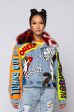 100 PERCENT THAT B PATCHWORK DENIM JACKET Hot on Sale