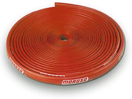 Moroso Insulated Spark Plug Wire Sleeve - 8mm - Red - 25ft Roll For Sale