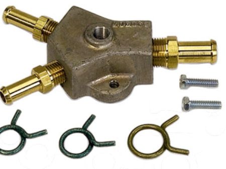 Moroso Universal Fuel Block Kit - 1 2in Hose Inlet w Two 3 8in Hose Outlets Hot on Sale