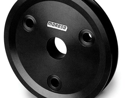 Moroso Chevrolet Small Block (w Short Pump) Crankshaft Pulley - Single Groove - Billet Aluminum Online Sale