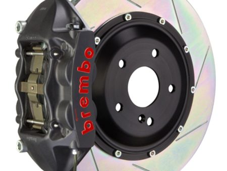 Brembo 91-94 Turbo 3.6 Turbo Rear GTS BBK 4 Piston Cast 345x28 2pc Rotor Slotted Type1-Black HA Online now