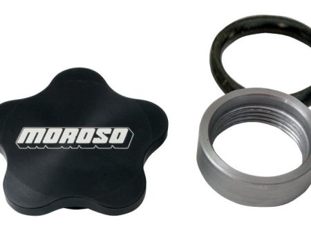 Moroso Universal Filler Cap Kit - 1-3 8-12 - Aluminum Bung - Black Anodized Online Sale