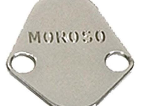 Moroso Chevrolet Big Block Chrysler 273-440 Ford Fuel Pump Block-Off Plate - Chrome Plated Steel Cheap