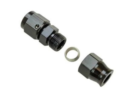 Moroso Aluminum Fitting Adapter 6AN Female to 3 8in Tube Compression - Black Online now