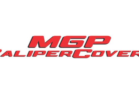 MGP 4 Caliper Covers Engraved Front & Rear 22-23 Jeep Wagoneer MOPAR Red Finish Silver Ch (19in+ Wh) Hot on Sale