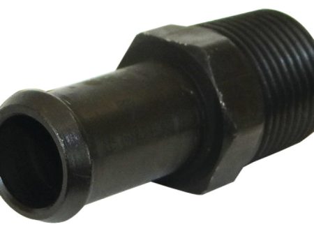 Moroso Air Oil Separator Fuel Line Fitting - 3 8in to 1 2in Hose - Straight - Black - Single For Cheap