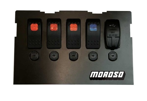 Moroso 99-04 Mazda Miata NB Radio Pocket Block Off Plate With Switches For Sale