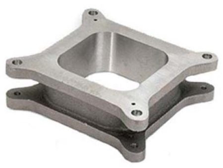 Moroso 4150 4160 Carburetor Spacer - Open Plenum - 2in - Cast Aluminum Fashion