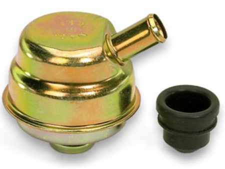 Moroso Oil Separator Breather - 5 8in Hose - Gold Iridite Online