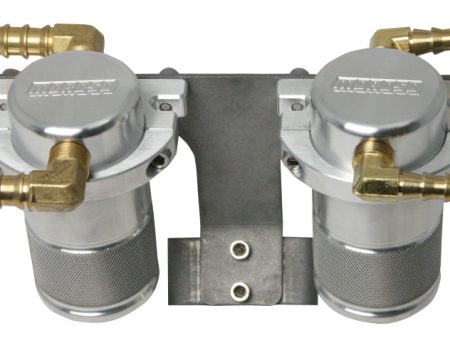 Moroso 04-07 Subaru STi (w Front Mount Intercooler) Air Oil Separator Catch Can - Billet Aluminum For Cheap