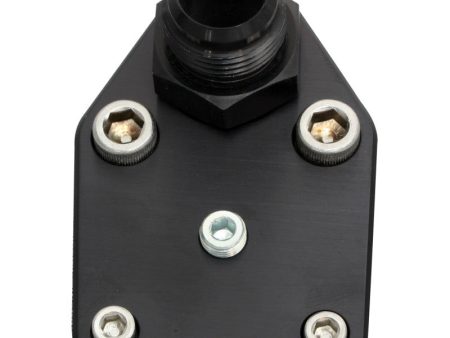 Moroso Chevrolet Small Block Fuel Pump Block-Off Plate w Fitting - Billet Aluminum Supply