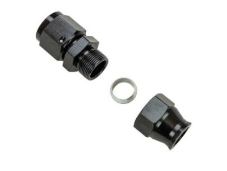 Moroso Aluminum Fitting Adapter 8AN Female to 1 2in Tube Compression - Black Cheap